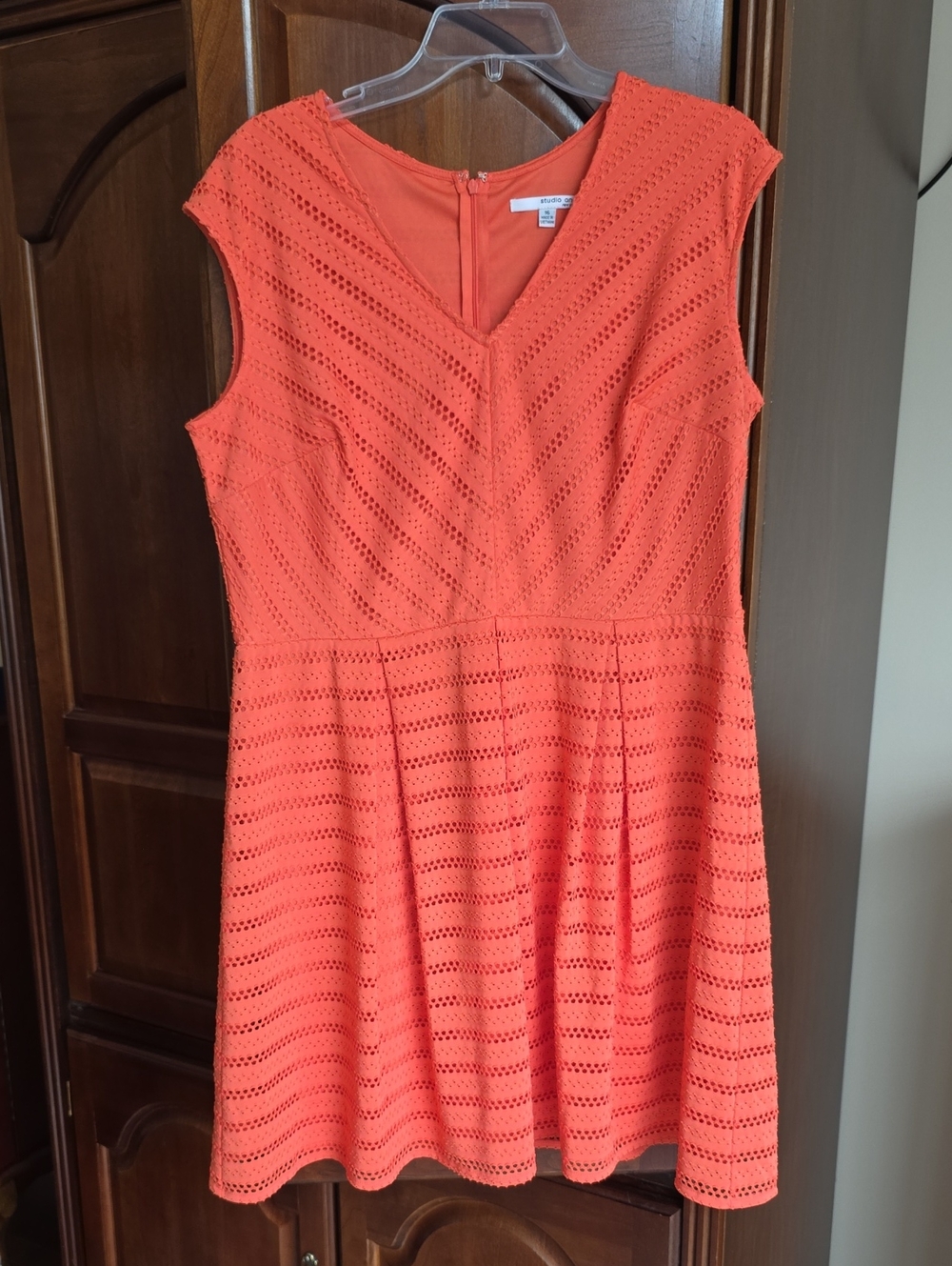 Studio 1 NY Eyelet Fit & Flare Dress 16